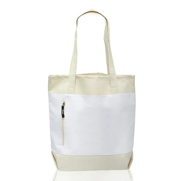 Seaside Tote Bags with Front Zipper