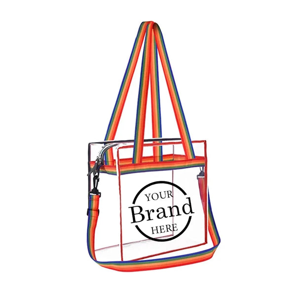 Large Clear PVC Shopping Tote Bags