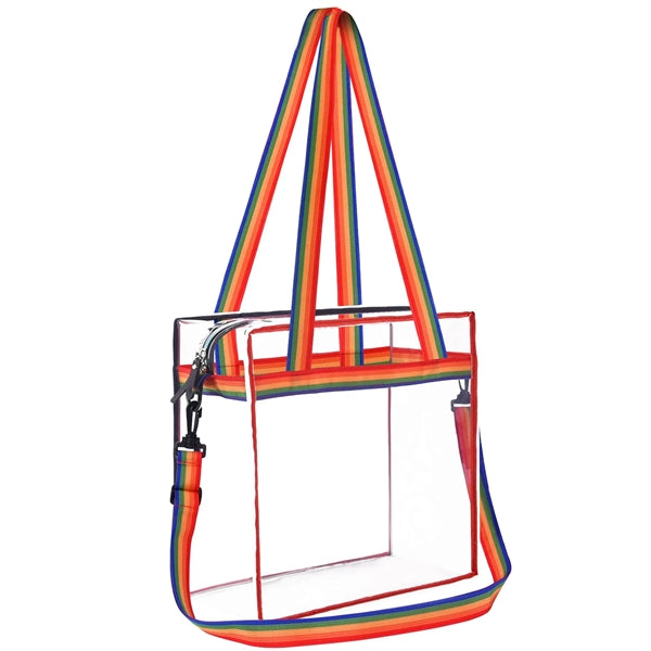 Large Clear PVC Shopping Tote Bags