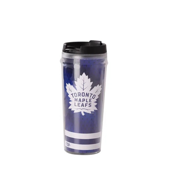 16oz Double Wall Plastic Tumbler with Black Lid