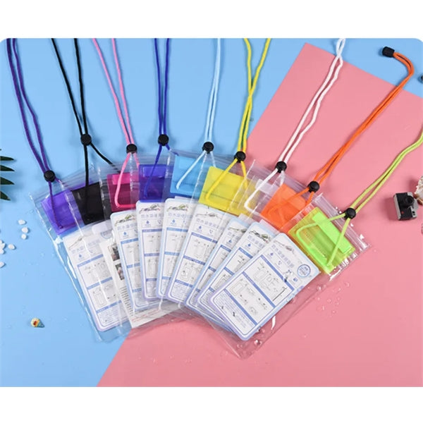 Transparent Mobile Waterproof Phone Case bag With Lanyard