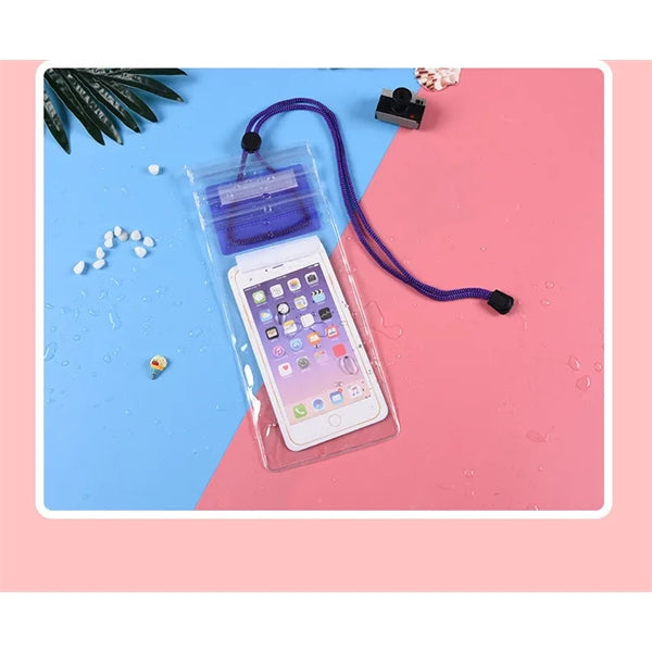 Transparent Mobile Waterproof Phone Case bag With Lanyard