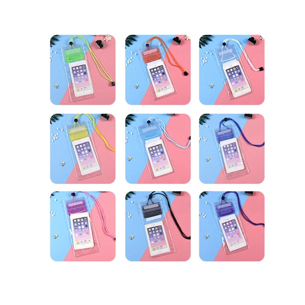 Transparent Mobile Waterproof Phone Case bag With Lanyard