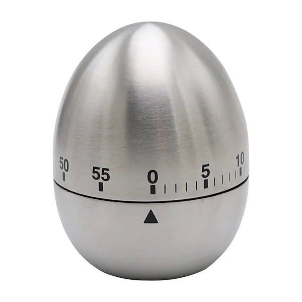 Stainless Steel Alarm Clock Egg Rotating Kitchen Timer
