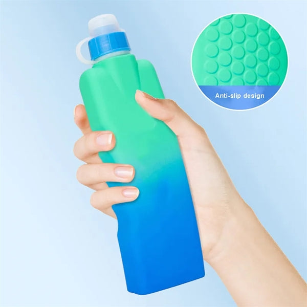 Arc Shape Running Water Bottle With Push Cap