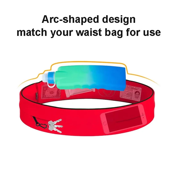 Arc Shape Running Water Bottle With Push Cap