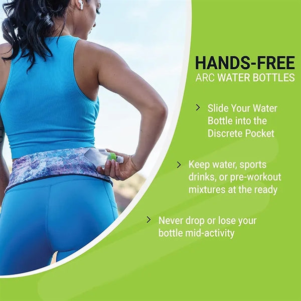 Arc Shape Running Water Bottle With Push Cap