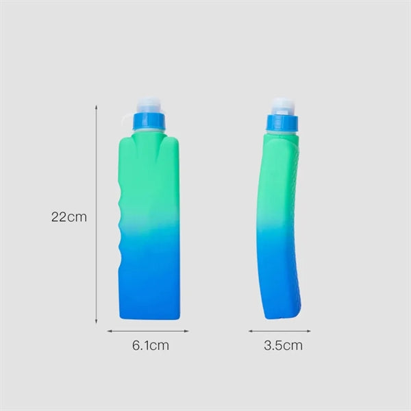 Arc Shape Running Water Bottle With Push Cap