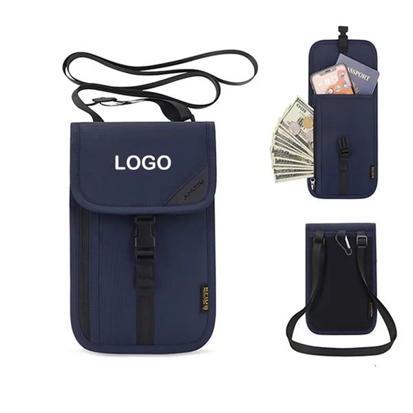Travel Neck Wallet with RFID Blocking