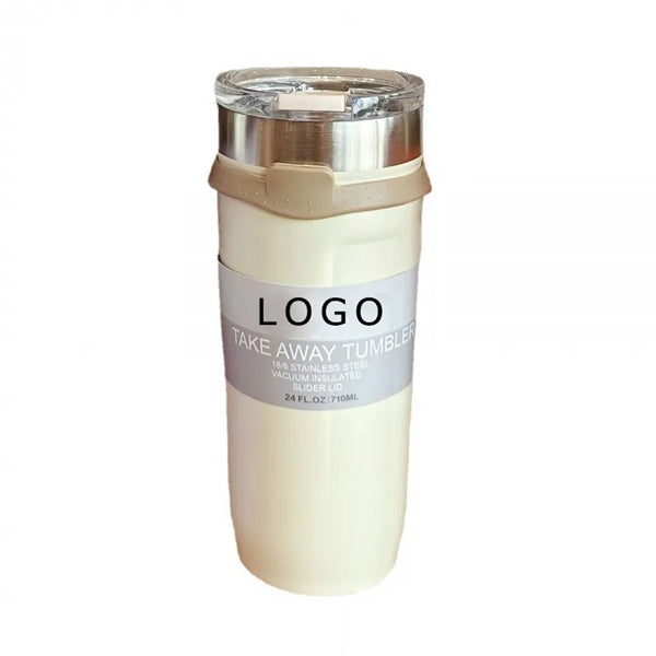 24 OZ Slim Iced Coffee Mug Travel Cup