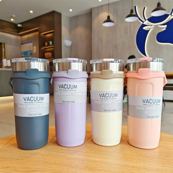 24 OZ Slim Iced Coffee Mug Travel Cup