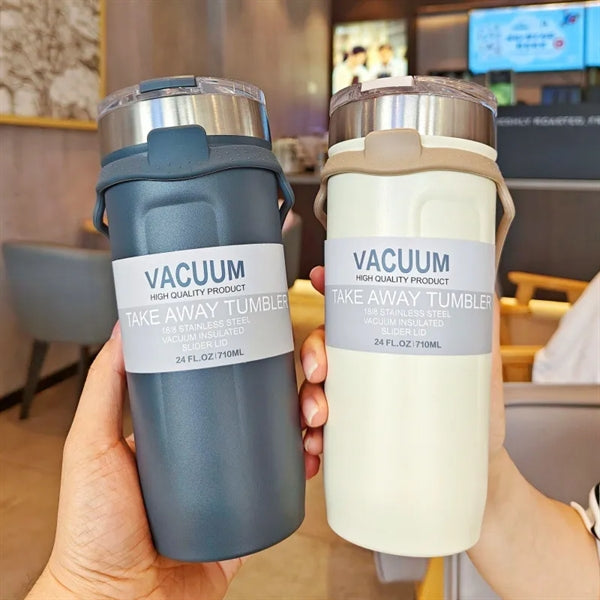24 OZ Slim Iced Coffee Mug Travel Cup