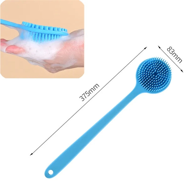 Silicone Back Scrubber Brush with Long Handle