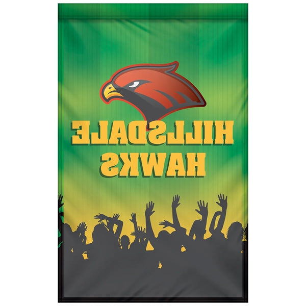 12" x 18" Custom Single Reverse Garden Banner - HQ
