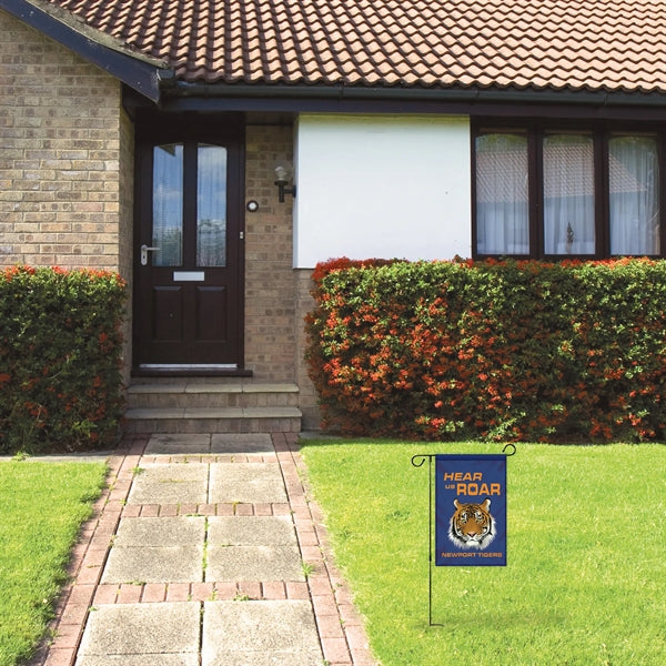 12" x 18" Custom Single Reverse Garden Banner - HQ
