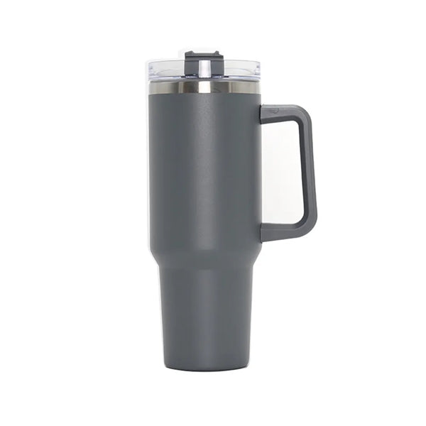 40 oz Travel Mug with Handle and Straw