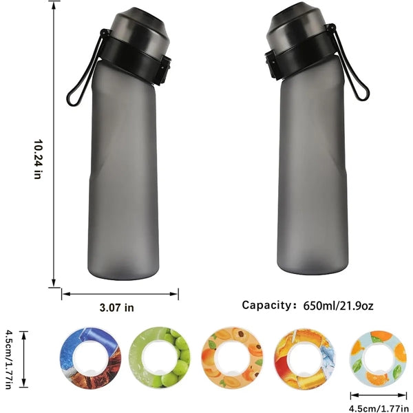 Water Bottle with 7 Flavor Pods