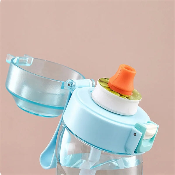 Water Bottle with 7 Flavor Pods
