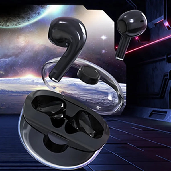 Small Wireless Earbuds Transparent Case Earphone