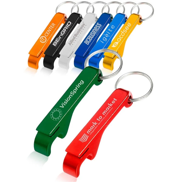Aluminium Metal Key Beer Bottle Opener With Keyring Keychain
