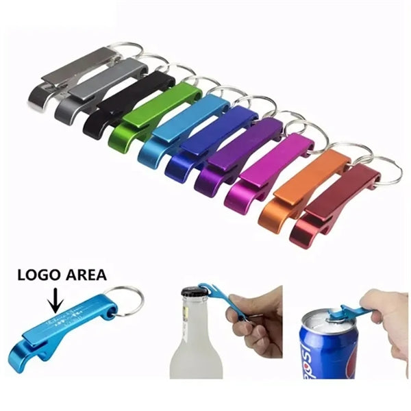 Aluminium Metal Key Beer Bottle Opener With Keyring Keychain