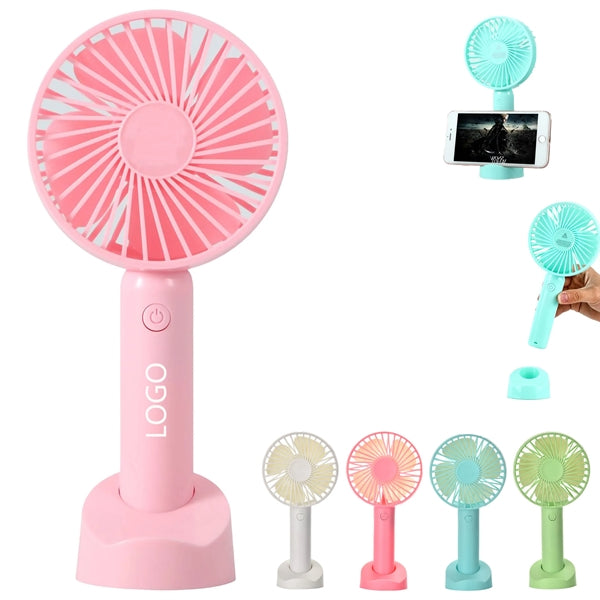 Mini Handheld Electric Fan Convenient Office Desktop