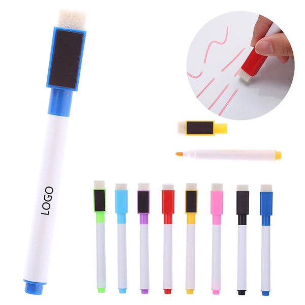 Dry Erase Markers Whiteboard Maker Pen With Magnet And Brush