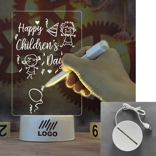Led Acrylic Dry Erase Board With Stand