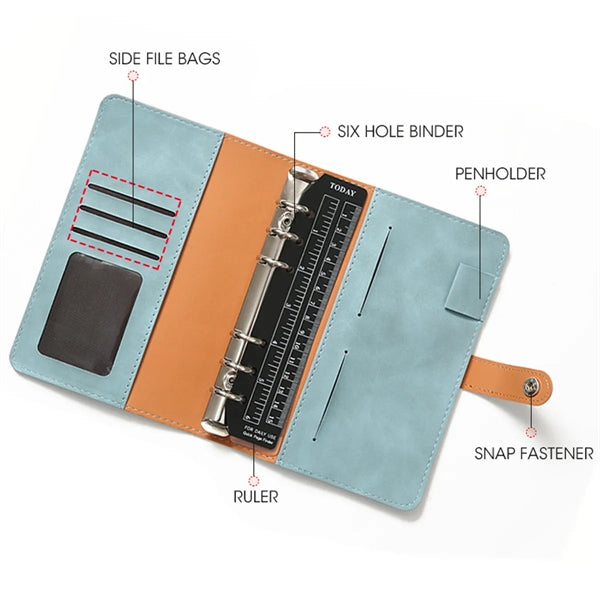 A6 Pu Leather Binder Notebook