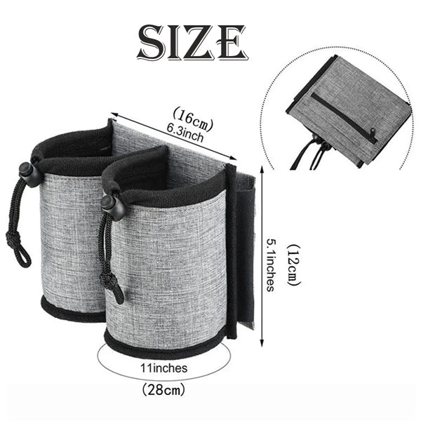 Luggage Travel Drink Bag Cup Holder Free Hand Suitcase