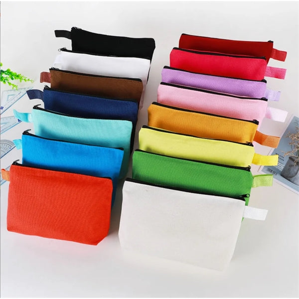 Canvas Pencil Case Makeup Bag