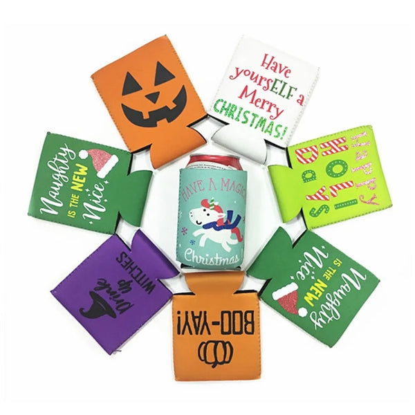 Collapsible cup bottle can sleeve customize
