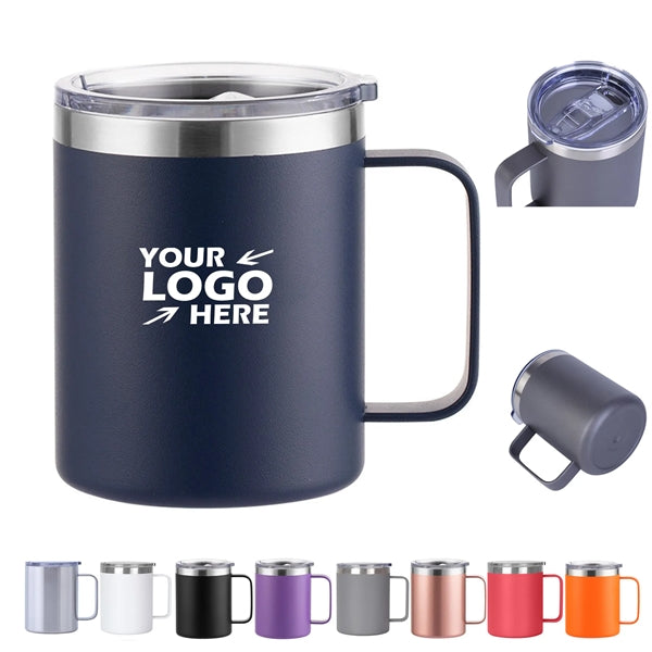 Stainless Steel Insulated Coffee Mug With Handle 12oz