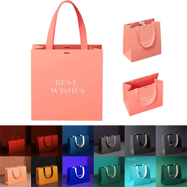 Gift Packaging Boutique Paper Bags With Handle