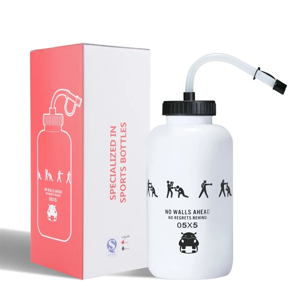 34oz Sports Bottle With Long Straw
