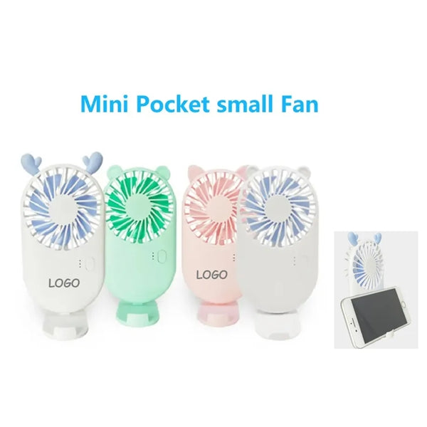 Handheld Mini Fan with Phone Stand