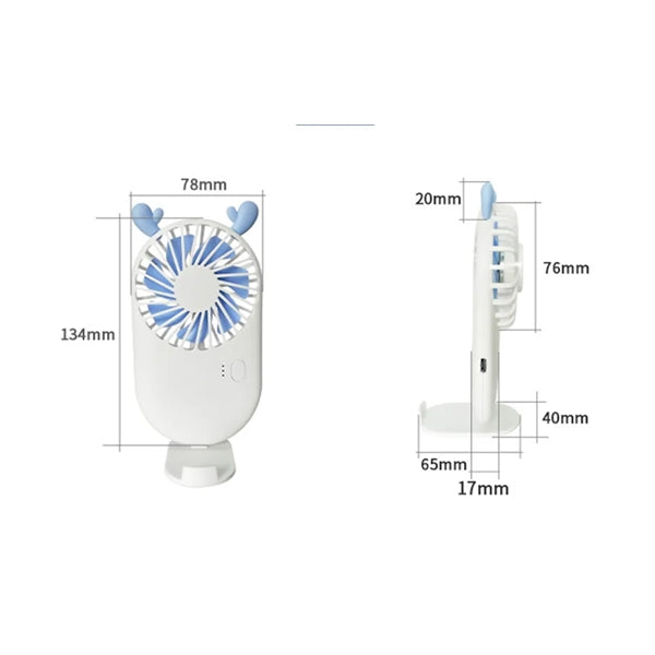Handheld Mini Fan with Phone Stand