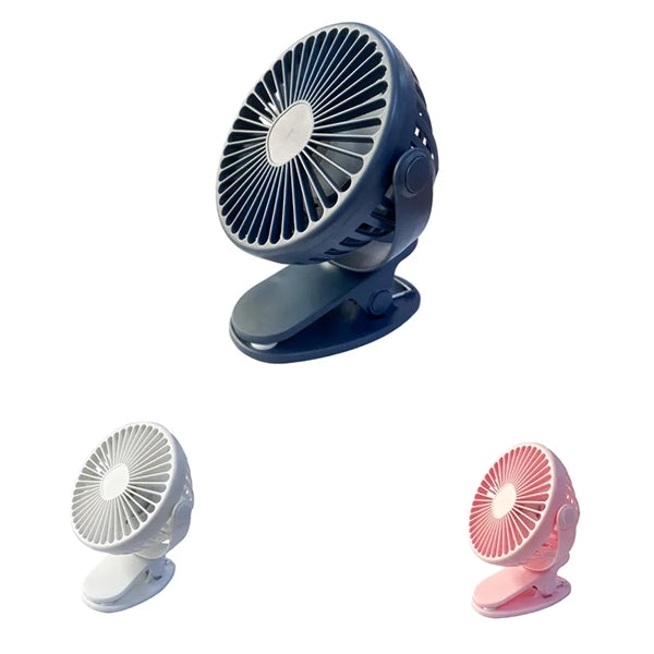 Portable USB Quiet Desk Fan Hands Free Strong Airflow Cooler