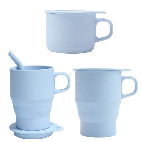 Collapsible Foldable Silicone Cups Mugs