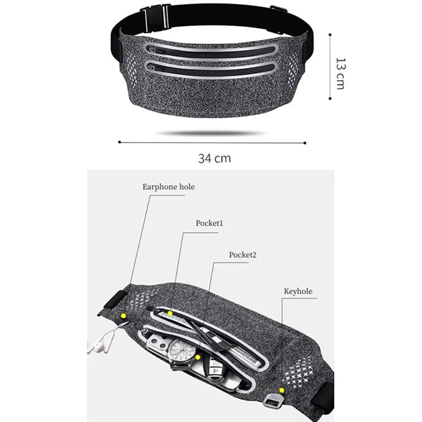 Running Waterproof Waist Bag Multifunctional Fanny Pack