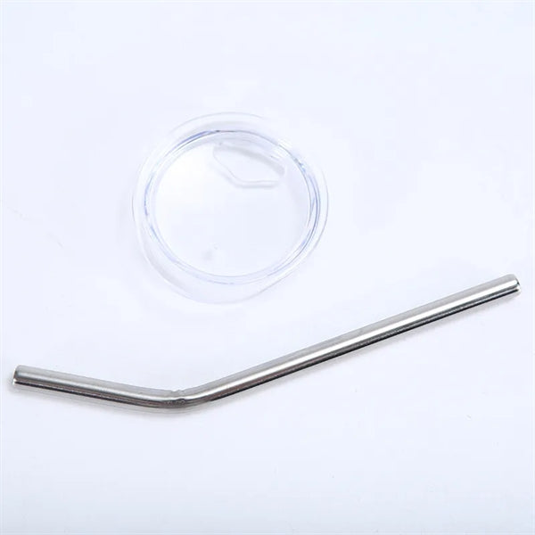 2 oz Mini Tumbler Stainless Wine cup With Straw