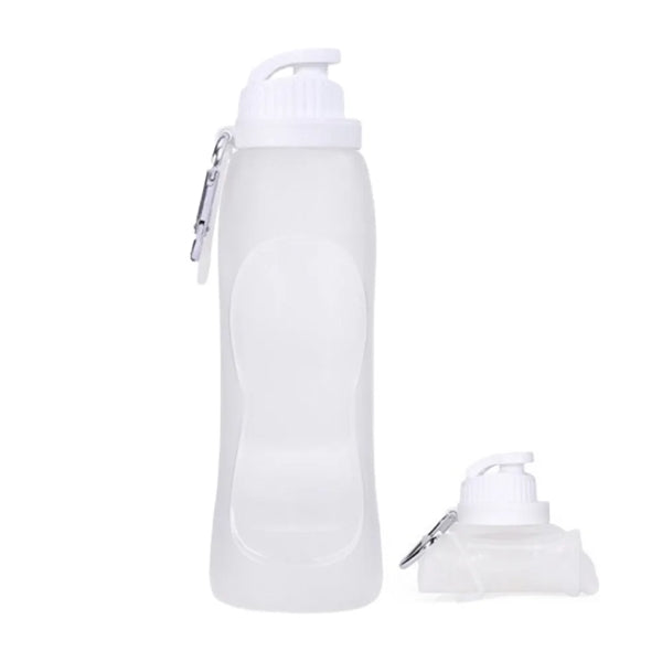 Collapsable Water Bottle with Clip for Backpack