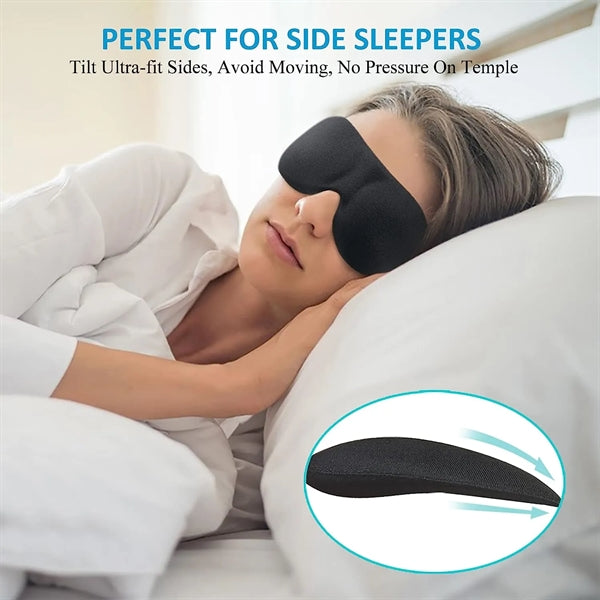 100% Blackout 3D Eye Mask for Sleeping