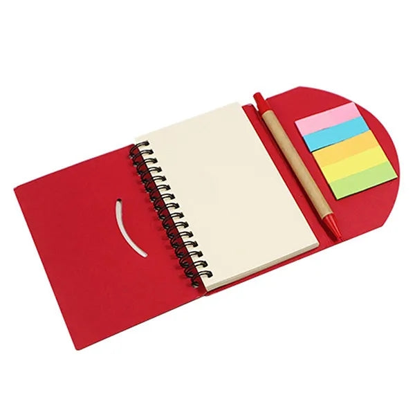 Notebook With Pen And Sticky Notes
