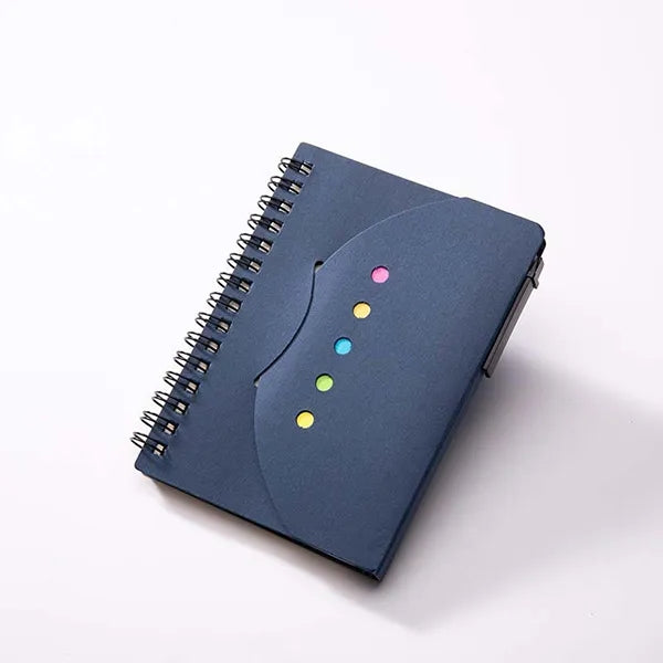 Notebook With Pen And Sticky Notes