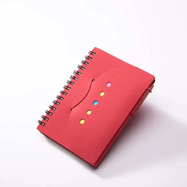 Notebook With Pen And Sticky Notes