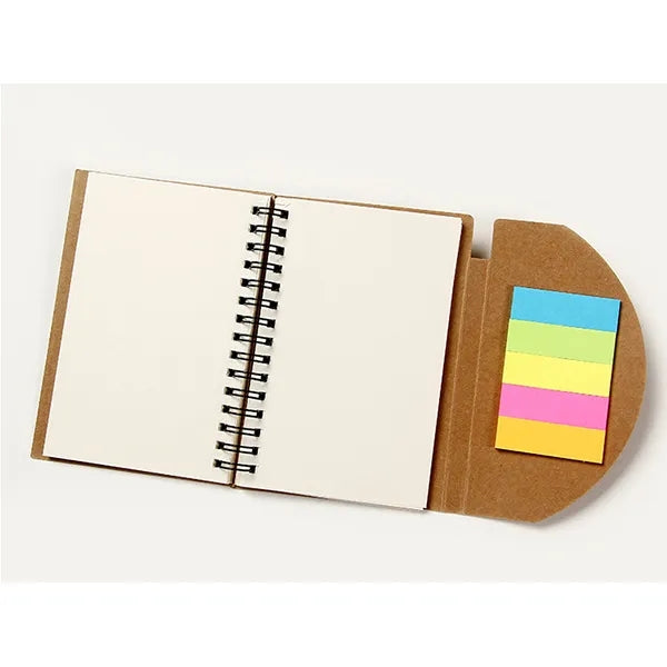 Notebook With Pen And Sticky Notes