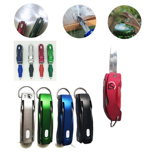 Multi-Function Bottle Opener Flashlight Pen