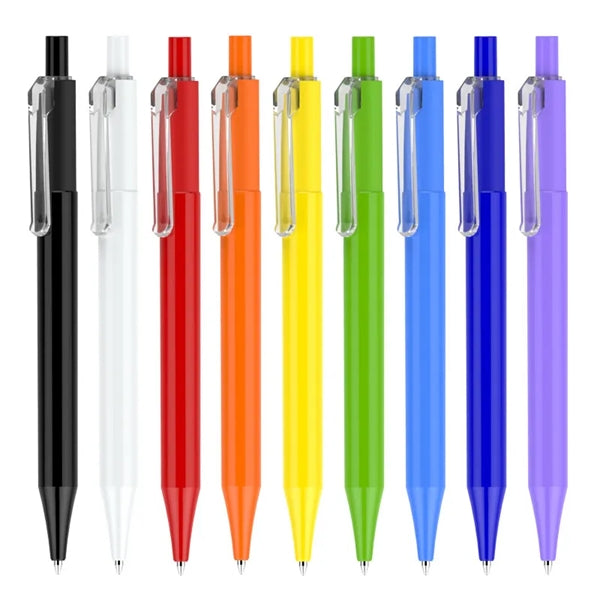 Slim Colorful Plastic Ballpoint Click Retractable Ballpen
