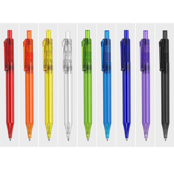 Slim Colorful Plastic Ballpoint Click Retractable Ballpen
